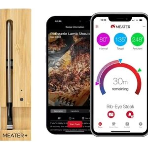 MEATER Plus: Smart Bluetooth Wireless Meat Thermometer For BBQ, Grill, Oven Etc.